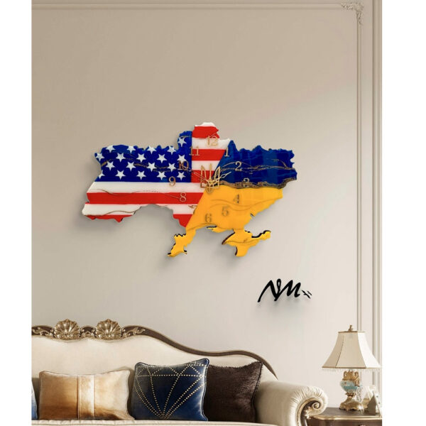 Ukrainian USA Clock - Image 4