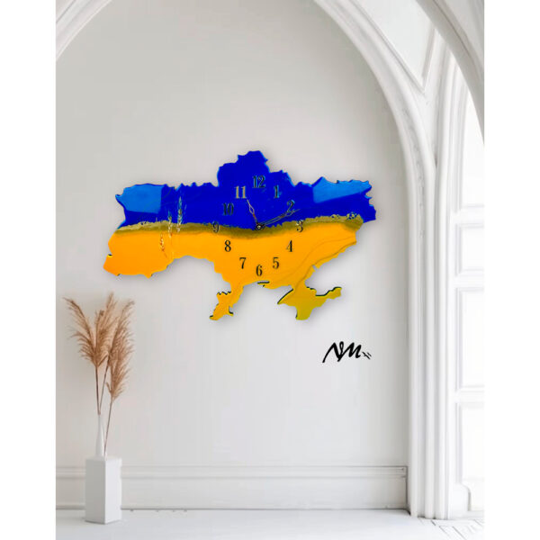 Ukrainian Clock with handmade wheat